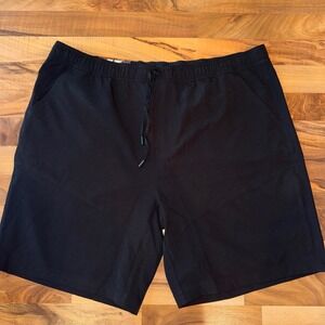 Gerry Black‎ Trail Shorts XXL 4 Way Stretch Pull On Waistband Zip Pockets NWT